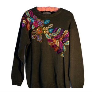 Vintage Western Connection Sweater Sequins‎